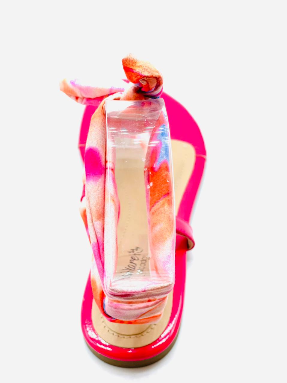Rasteirinha de amarrar tie dye