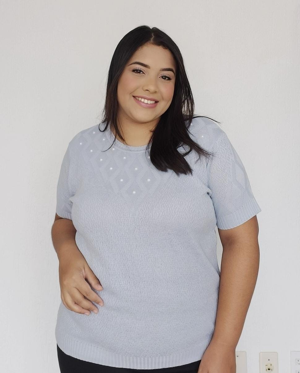 2007 Blusa Tricot Pérola MC
