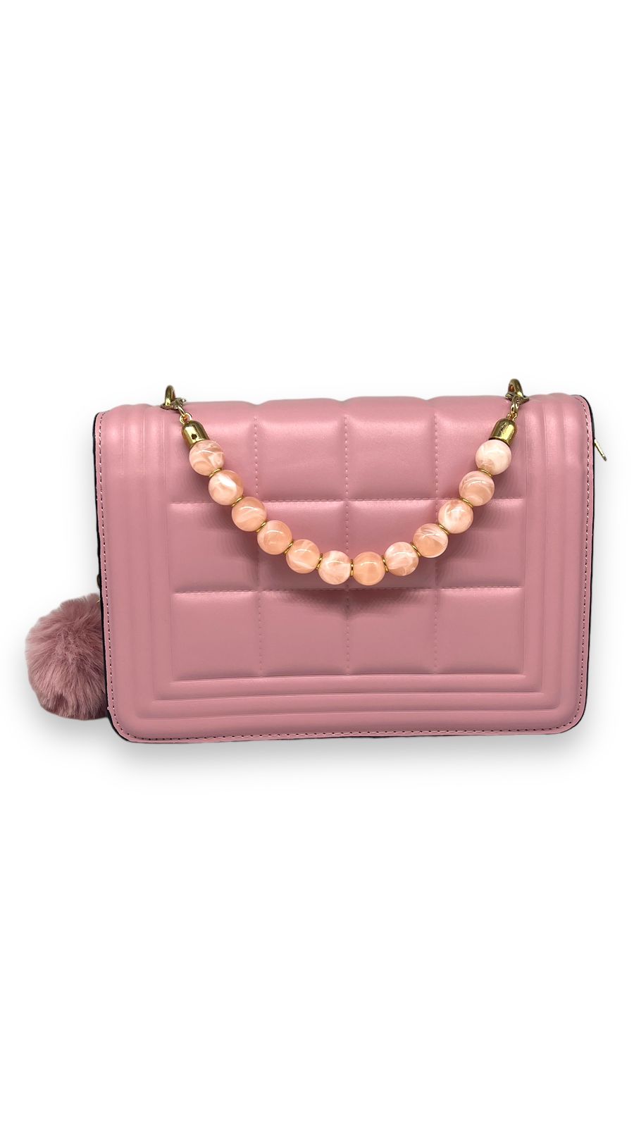 Bolsa Pedrinhas Rosa