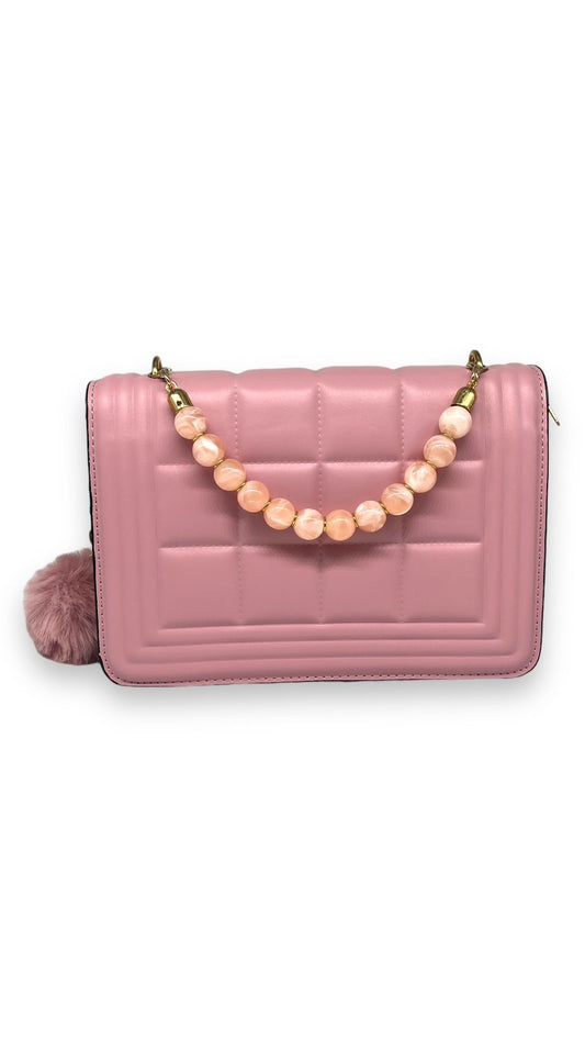 Bolsa Pedrinhas Rosa