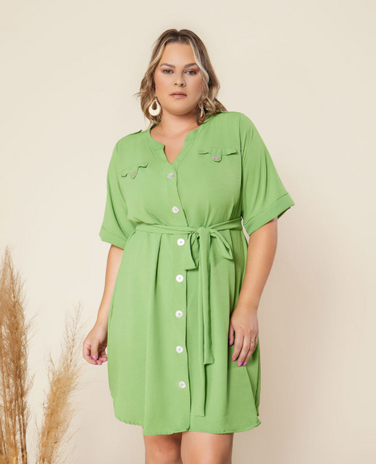 Vestido Plus Size Libano Verde