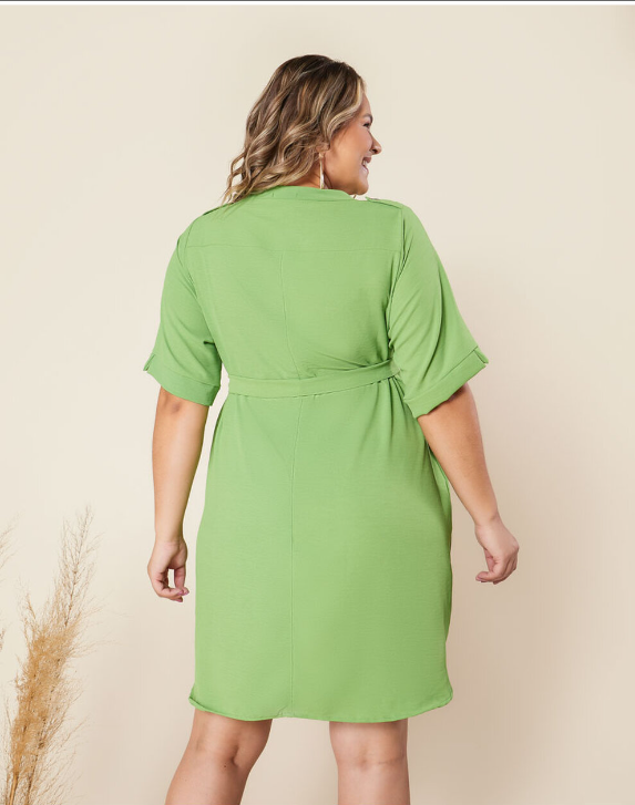 Vestido Plus Size Libano Verde