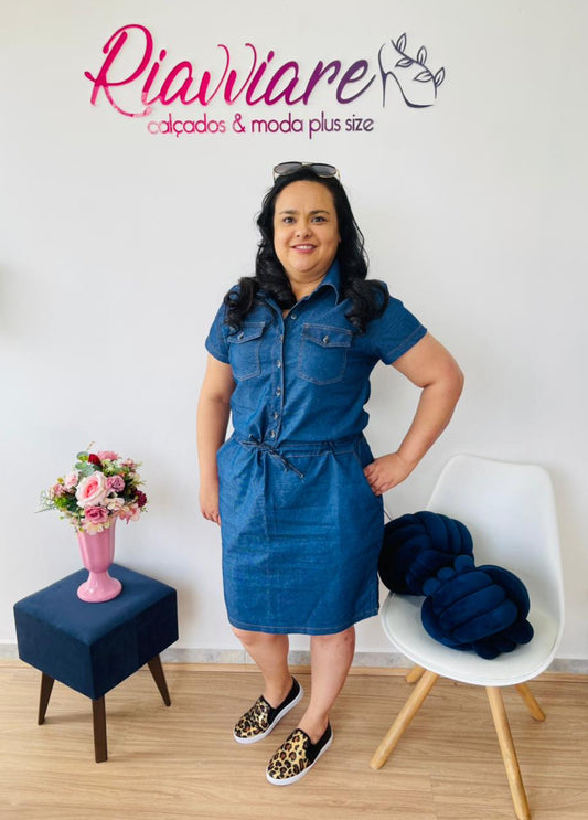 Vestido Jeans utilitário