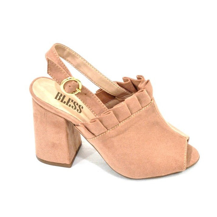 Ankle Boot Camurça Nude