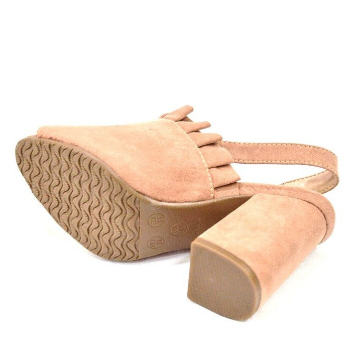 Ankle Boot Camurça Nude