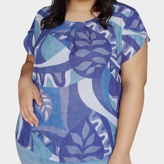 2166 Blusa Detalhe Pregas