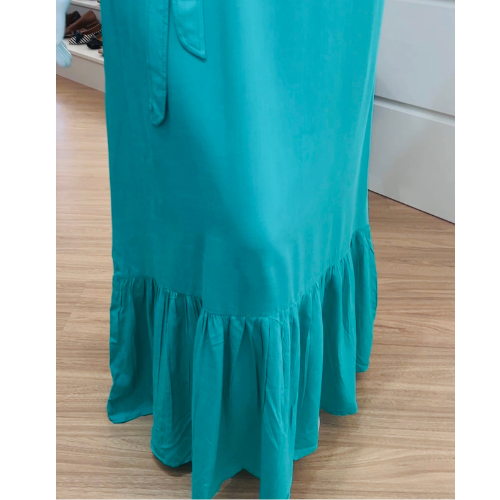 Vestido Azul Tiffany longo