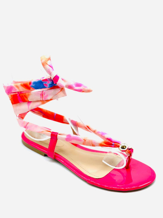 Rasteirinha de amarrar tie dye