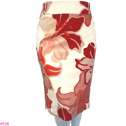 4938 Saia Justa Midi estampado