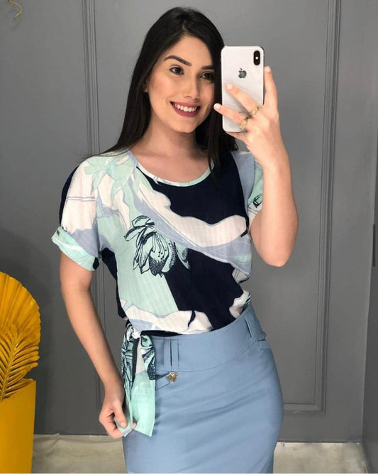 5146 Blusa Fluid Azul
