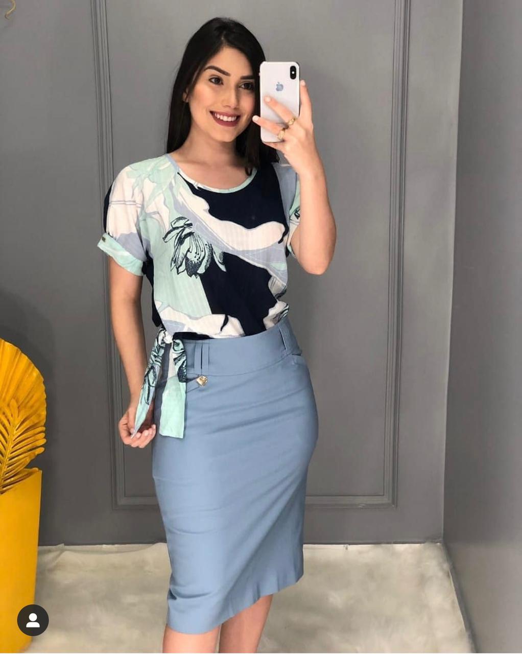 5146 Blusa Fluid Azul