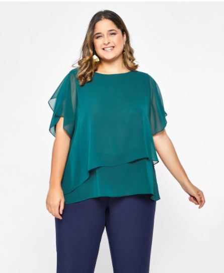 86902 Blusa Sobreposição