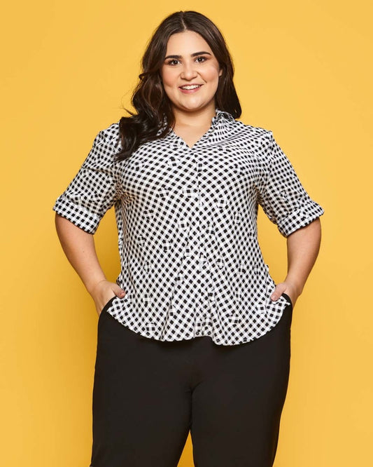 93203 Blusa Xadrez
