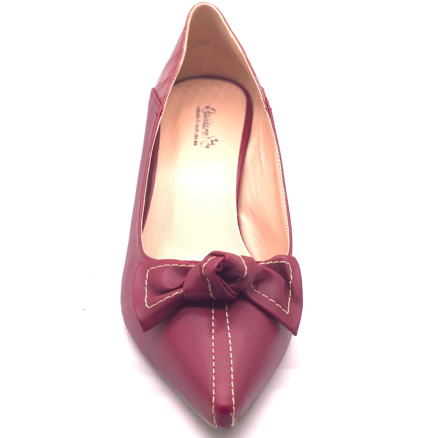 Scarpin pespontado vermerlho