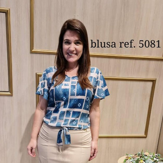 5081 Blusa de Amarrar marrom
