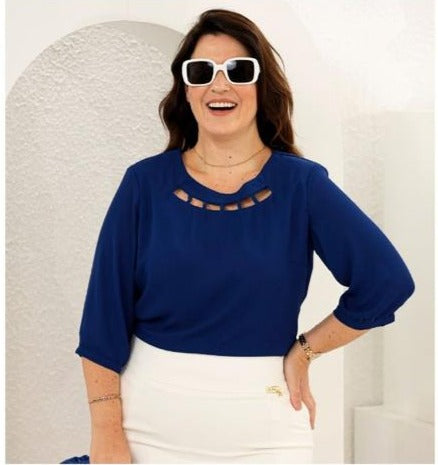 5188 Blusa Azul Marinho
