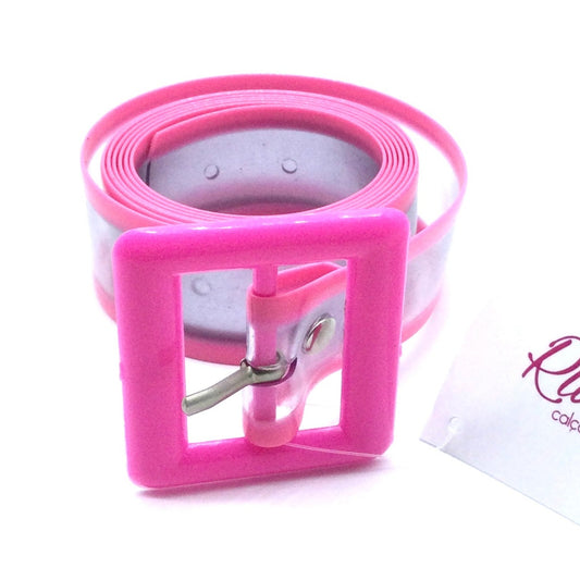 Cinto Colorido Vinil Pink 150cm
