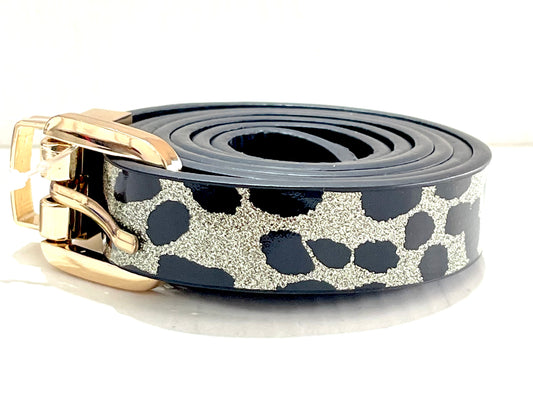 Cinto Animal Print cinza 107cm